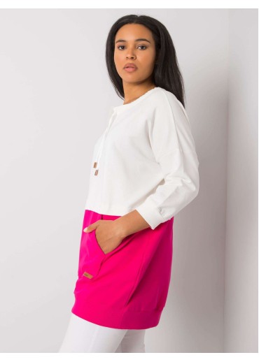 Fuchsiovo ružová bavlnená tunika