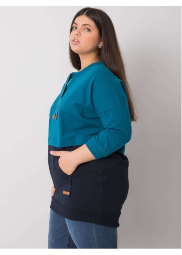 Modrá bavlnená tunika