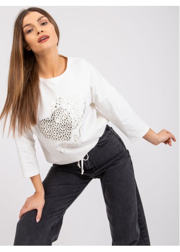 Smotanovo biele tričko s potlačou