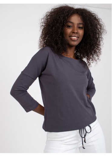 Grafitovo sivá mikina