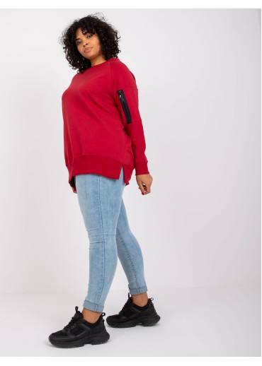 Bordovo červená one size tunika