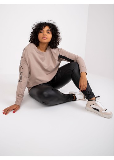 Béžovo hnedá one size tunika