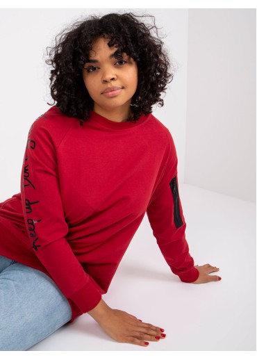 Bordovo červená one size tunika