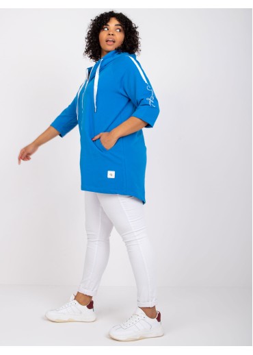 Modrá mikina na zips