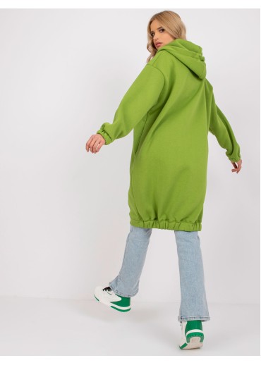 Khaki zelená dlhá mikina