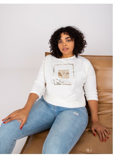 Smotanovo biele tričko s potlačou