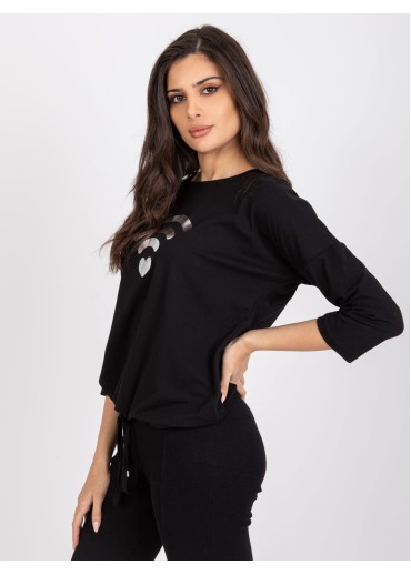 Čierne tričko s potlačou