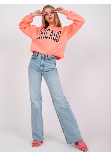 Ružová oversize mikina