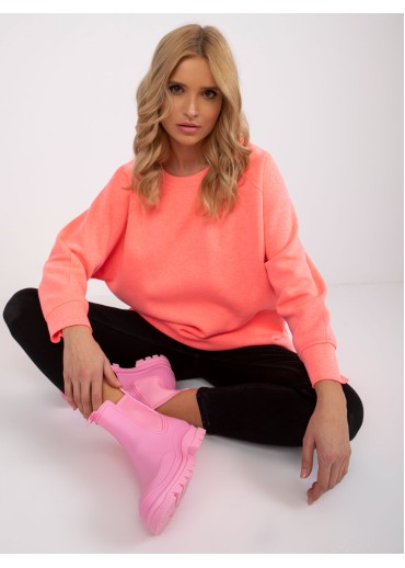 Neónovo ružová oversize mikina