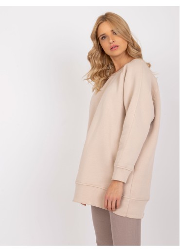 Béžovo hnedá oversize mikina
