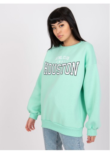 Svetlozelená basic mikina