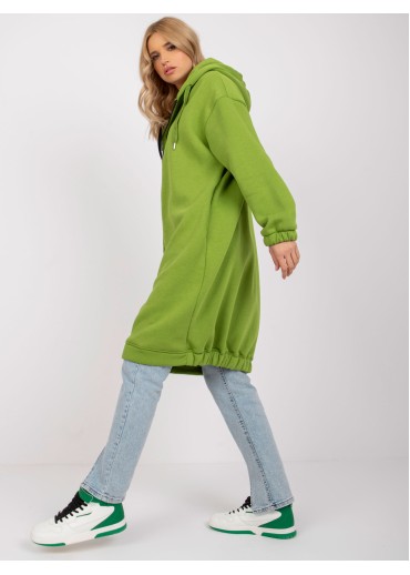 Khaki zelená dlhá mikina
