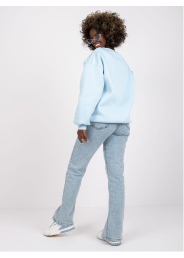 Svetlomodrá oversize mikina