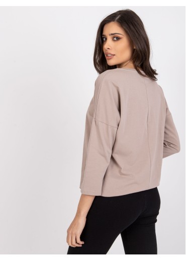 Béžovo hnedé tričko s potlačou