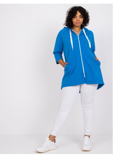 Modrá mikina na zips