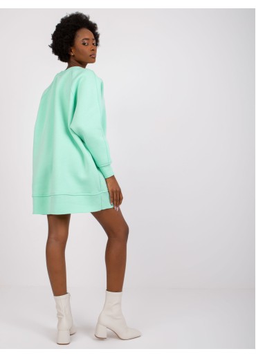 Svetlozelená oversize mikina
