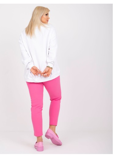 Biela bavlnená mikina