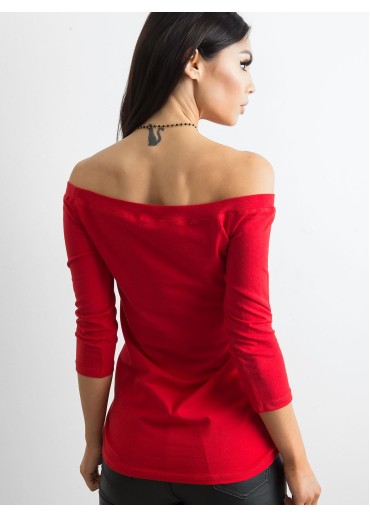 Červené bavlnené tričko