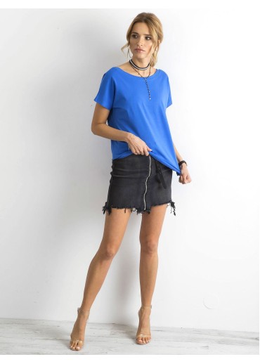 Svetlomodré bavlnené tričko