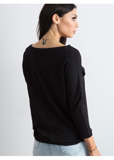 Čierne bavlnené tričko