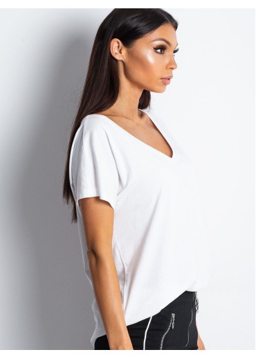 Biele bavlnené tričko