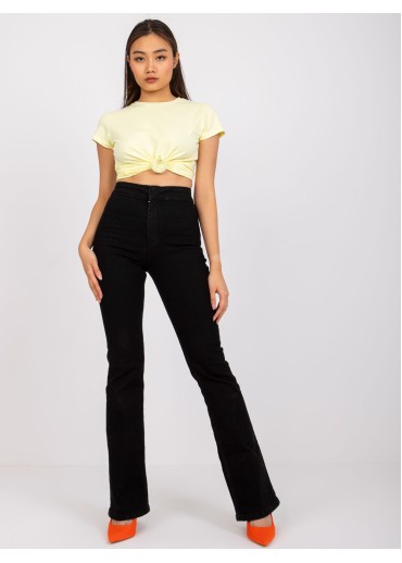 Vanilkovo žlté bavlnené tričko