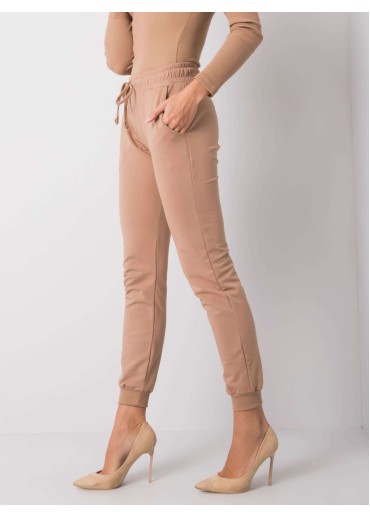 Hnedé basic tepláky