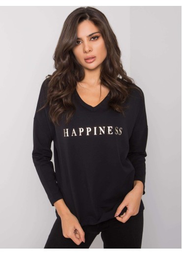 Čierne tričko s dlhým rukávom