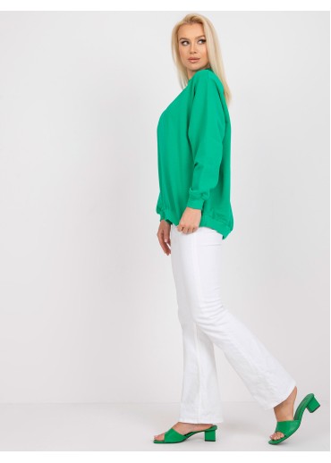 Tmavozelená basic mikina