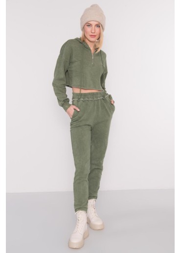 Khaki zelené tepláky