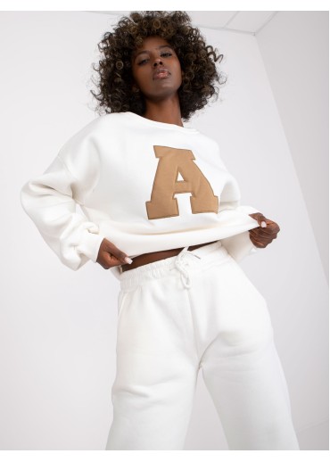 Smotanovo biela tepláková súprava