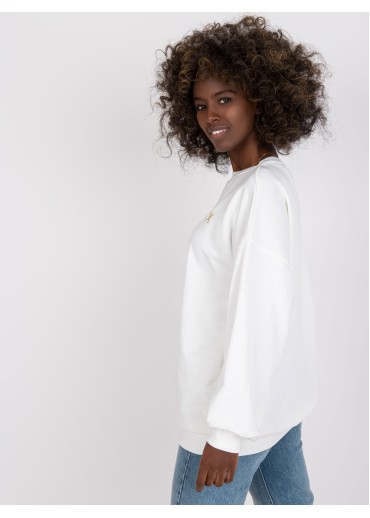 Smotanovo biela basic mikina