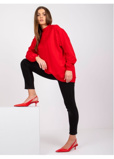 Červená mikina so stojačikom