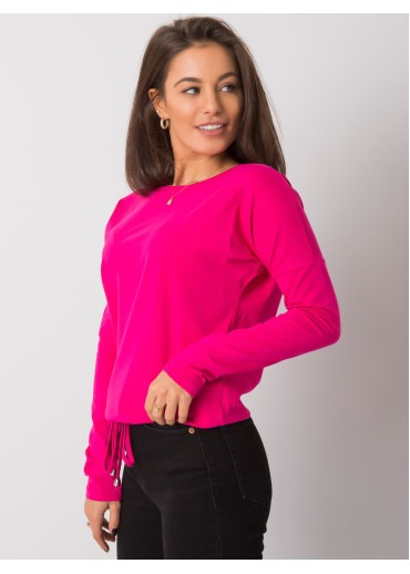 Fuchsiovo ružové tričko s dlhým rukávom
