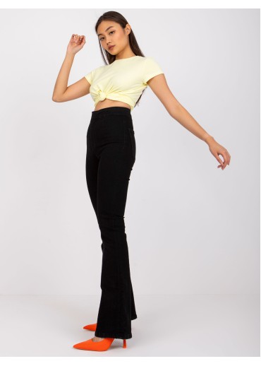 Vanilkovo žlté bavlnené tričko