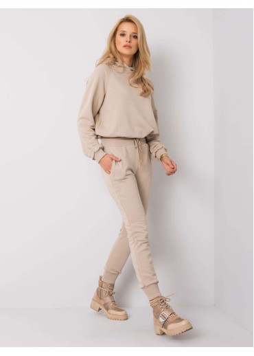 Béžovo hnedá tepláková súprava