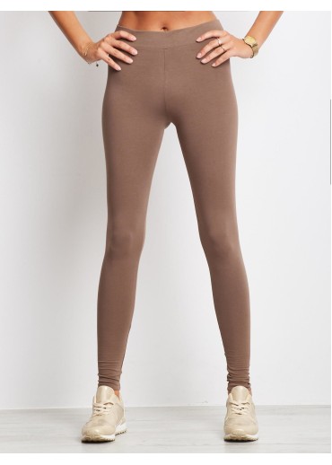 Béžovo hnedé legíny