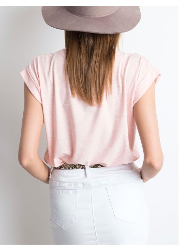 Ružové basic tričko