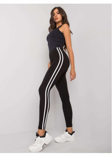 Čierna legíny s lampasmi