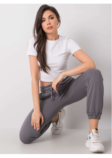 Tmavosivé basic tepláky