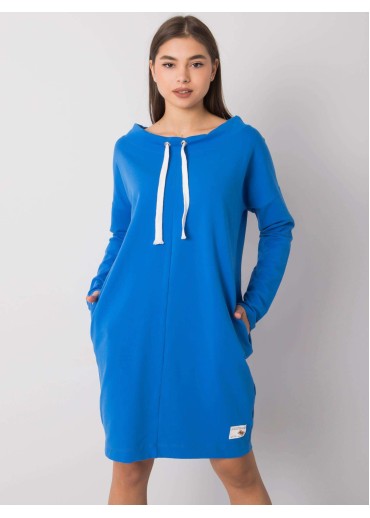Modré mikinové šaty