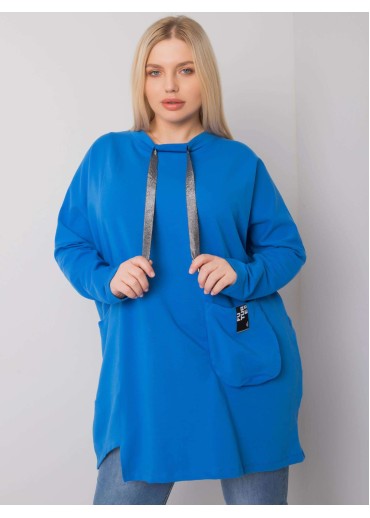 Modrá mikinová tunika