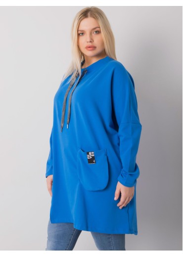 Modrá mikinová tunika