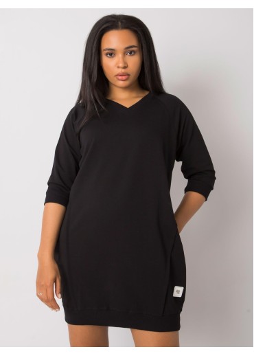 Čierna tunika s potlačou