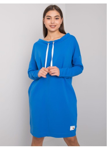 Modré mikinové šaty
