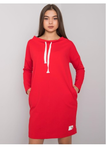 Červené mikinové šaty