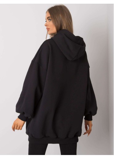 Čierna oversize mikina
