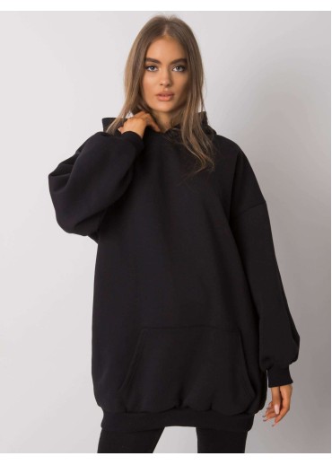 Čierna oversize mikina