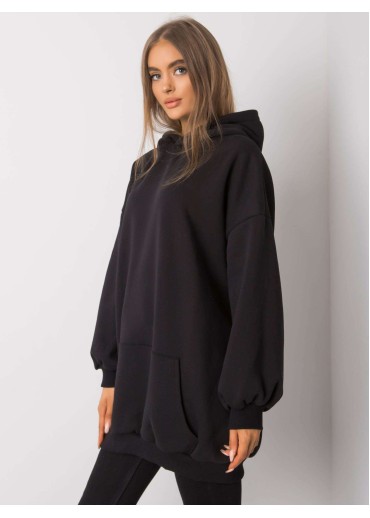 Čierna oversize mikina