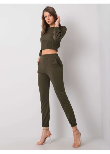 Khaki zelená tepláková súprava